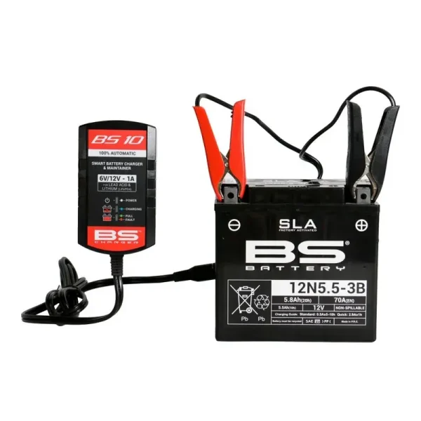 Cargador Para Batería de Motocicleta Smart Chager 6V/12V1A Plug Type A - Image 2