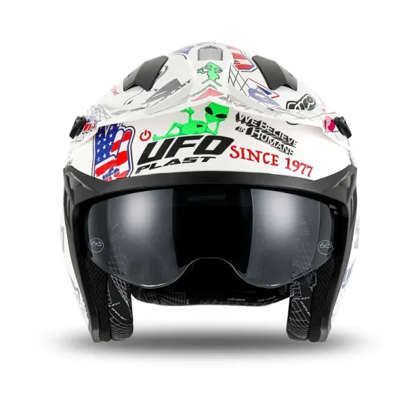 Casco Sheratan Cross Jet Blanco - Image 2
