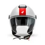 Casco Nixie Demijet Blanco Rojo - Image 2