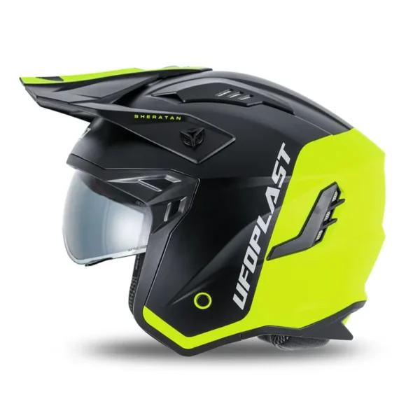 Casco Sheratan Cross Jet Negro Verde - Image 2
